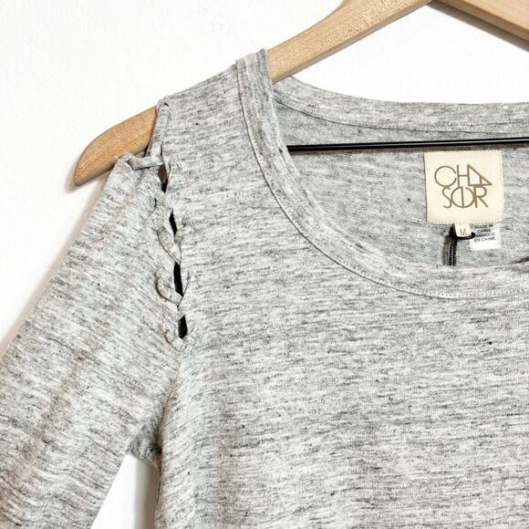 CHASER LIGHT GREY WOMEN LONG SLEEVE MEDIUM BRAND NEW WITH TAGS - Picture 3 of 4